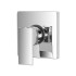 Set miscelatori lavabo bidet e doccia a incasso cromo lucido Kubo