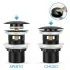 Miscelatore lavabo squadrato nero opaco Kubo con scarico click clack 