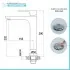 Miscelatore lavabo alto Flat in ottone cromo con piletta click clack 
