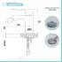 Miscelatore bidet Flat in ottone cromato con piletta click clack 