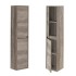 Colonna bagno sospesa H. 140 cm 2 ante serie Oasi rovere in kit di montaggio
