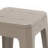 Sgabello tortora multiuso in plastica rigida con gommini antiscivolo