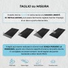 Piatto doccia 70x100 in resina nero effetto pietra riducibile Agorà