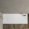 Piatto doccia 80x150 in resina bianco effetto pietra riducibile Agorà