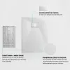 Piatto doccia 80x150 in resina bianco effetto pietra riducibile Agorà