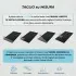 Piatto doccia 80x170 in resina nero effetto pietra riducibile Agorà