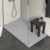 Piatto doccia 70x140 in resina grigio effetto pietra riducibile Agorà