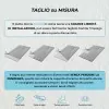 Piatto doccia 70x140 in resina grigio effetto pietra riducibile Agorà