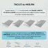 Piatto doccia 70x150 in resina grigio effetto pietra riducibile Agorà