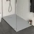 Piatto doccia 80x90 in resina grigio effetto pietra riducibile Agorà