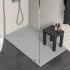Piatto doccia 80x90 in resina grigio effetto pietra riducibile Agorà
