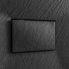 Piatto doccia 70x100 in resina nero effetto pietra riducibile Agorà