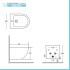 Sanitari sospesi Rimless scarico a vortice e copriwc soft-close Tao