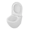 Wc sospeso Rimless con scarico a vortice e copriwc soft-close Tao