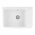 Pilozzo sospeso 50x35 in resina bianco pietra con ripiano dappoggio