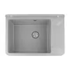 Pilozzo sospeso 50x35 in resina grigio pietra con ripiano dappoggio
