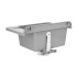 Pilozzo sospeso 50x35 in resina grigio pietra con ripiano dappoggio