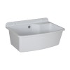 Pilozzo sospeso 61x44 in resina bianco pietra con ripiano dappoggio
