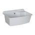 Pilozzo sospeso 61x44 in resina bianco pietra con ripiano dappoggio