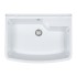 Pilozzo sospeso 61x44 in resina bianco pietra con ripiano dappoggio
