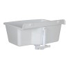 Pilozzo sospeso 61x44 in resina bianco pietra con ripiano dappoggio