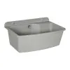 Pilozzo sospeso 61x44 in resina grigio pietra con ripiano dappoggio