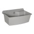 Pilozzo sospeso 61x44 in resina grigio pietra con ripiano dappoggio