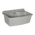 Pilozzo sospeso 61x44 in resina grigio pietra con ripiano dappoggio