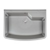 Pilozzo sospeso 61x44 in resina grigio pietra con ripiano dappoggio