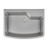 Pilozzo sospeso 61x44 in resina grigio pietra con ripiano dappoggio