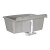 Pilozzo sospeso 61x44 in resina grigio pietra con ripiano dappoggio