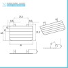 Stendibiancheria universale per termoarredo in acciaio cromo 51x28