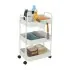Carrello multiuso in metallo bianco con portata 5 kg per ripiano 