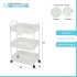 Carrello multiuso in metallo bianco con portata 5 kg per ripiano 