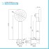 Kit doccia nero opaco con doccetta 8 cm e flessibile antitorsione 150 cm