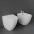 Sanitari filomuro Rak Des scarico traslato Rimless e copriwc soft-close