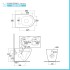 Sanitari filomuro Rak Des scarico traslato Rimless e copriwc soft-close