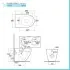 Sanitari filomuro Rak Des scarico traslato Rimless e copriwc soft-close