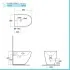 Sanitari filomuro Rak Des scarico traslato Rimless e copriwc soft-close