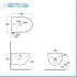 Sanitari sospesi Rak Des scarico a parete Rimless e copriwc soft-close