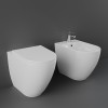 Wc filomuro Rak serie Des scarico traslato Rimless e fissaggi nascosti