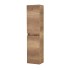 Colonna bagno sospesa 125 rovere naturale con ante reversibili Nadia