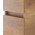 Colonna bagno sospesa 125 rovere naturale con ante reversibili Nadia