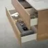 Mobile bagno sospeso 70 rovere naturale completo con 2 cassetti Nadia