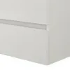 Mobile bagno sospeso 70 rovere bianco completo con 2 cassetti Nadia