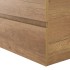 Mobile bagno sospeso 100 cm rovere naturale con pensile H 125 cm Nadia