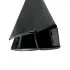 Guarnizione magnetica nero opaco 200 cm per nicchia doccia 5-6 mm