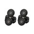 Set 2 ruote superiori universali nero opaco per box doccia scorrevole 