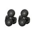 Set 2 ruote superiori universali nero opaco per box doccia scorrevole 