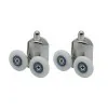 Set 2 ruote inferiori universali in ABS per box doccia scorrevole 